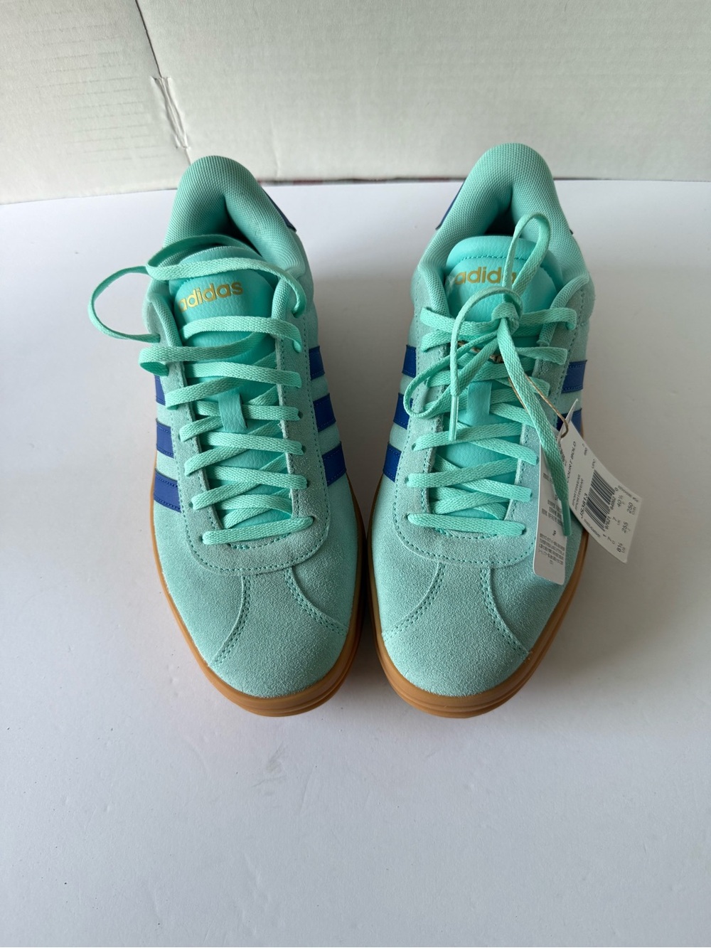 Adidas VL Court Bold Women’s Size 8.5 Platform Sneakers Aqua RoyalBlue JS3813NEW - Picture 3 of 9